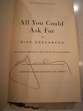SIGNED by Author: All You Could Ask For by Mike Greenberg-Hardcover-Collectible